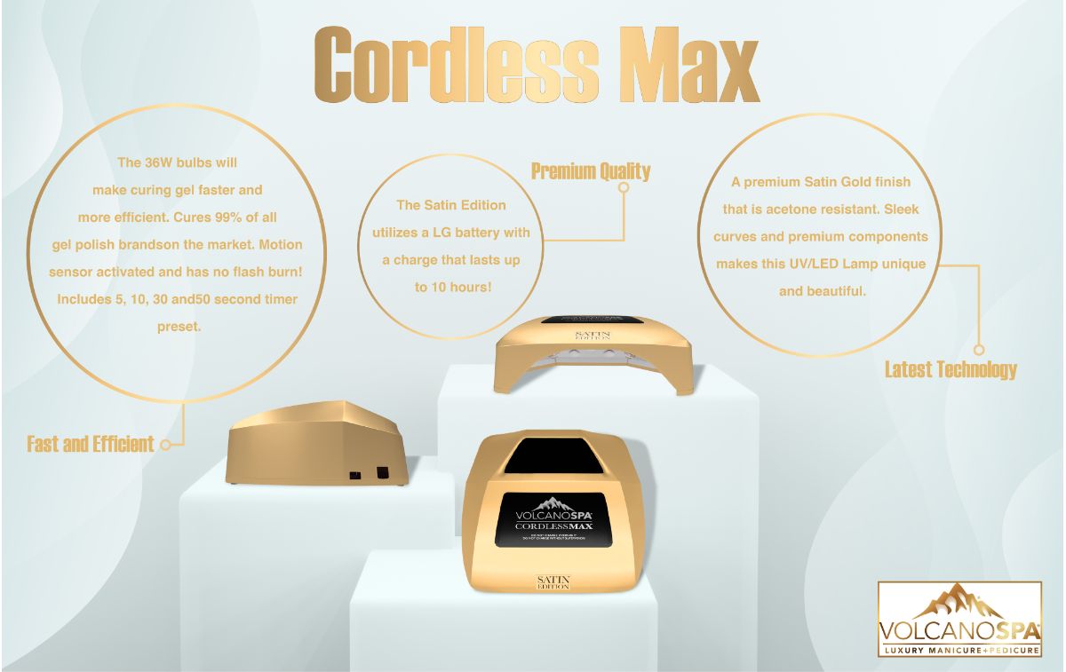 Volcano Spa Cordless Max Lamp: The Ultimate Solution for Quick and Efficient Gel Nail Curing