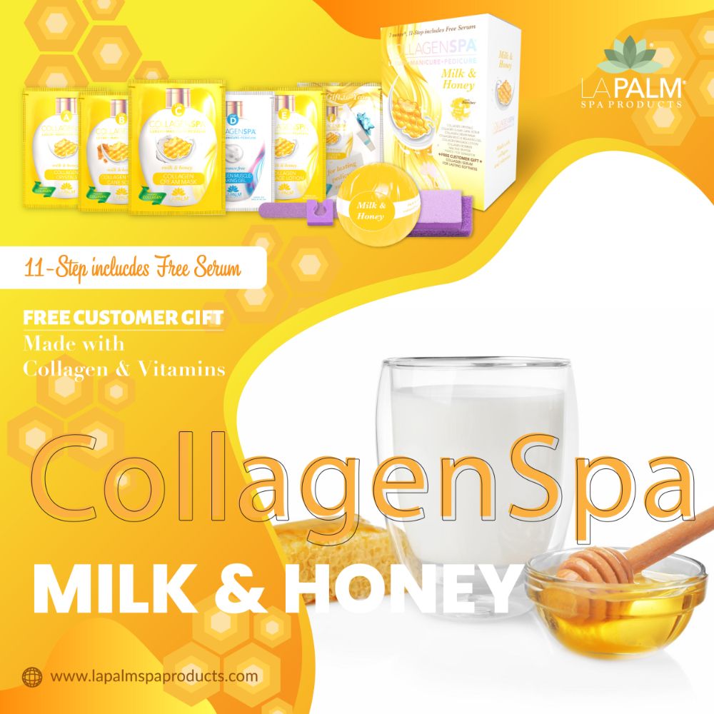 Collagen Spa Milk and Honey: 10 Steps to Healthier, Younger-Looking Skin with Free Serum Gift